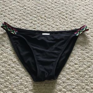 black bikini bottoms